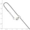 Quality Gold Sterling Silver Cabled Heart Dangle Charm with 1in ext Anklet