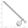 Quality Gold Sterling Silver Rhodium-plated Locket Bracelet