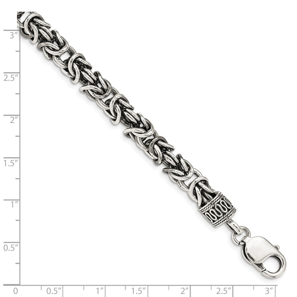 Quality Gold Sterling Silver Antique Link Bracelet