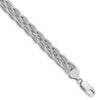 Quality Gold Sterling Silver Rhodium-plated Woven Snake Chain Bracelet