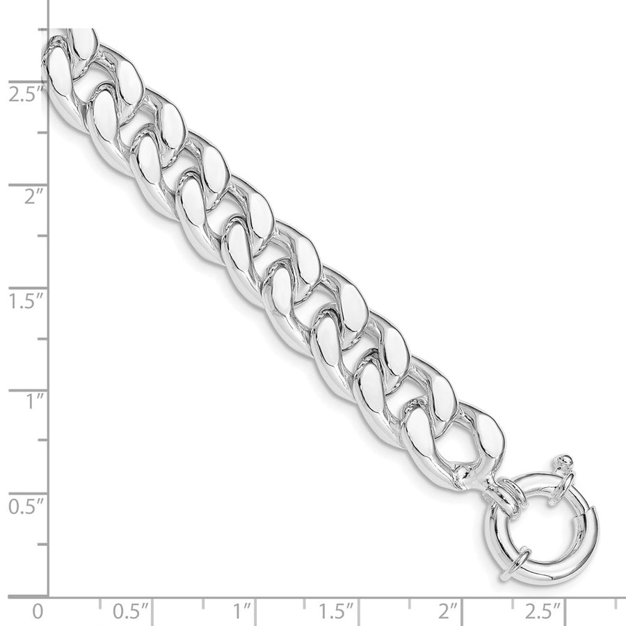 Quality Gold Sterling Silver Polished Curb Link Bracelet