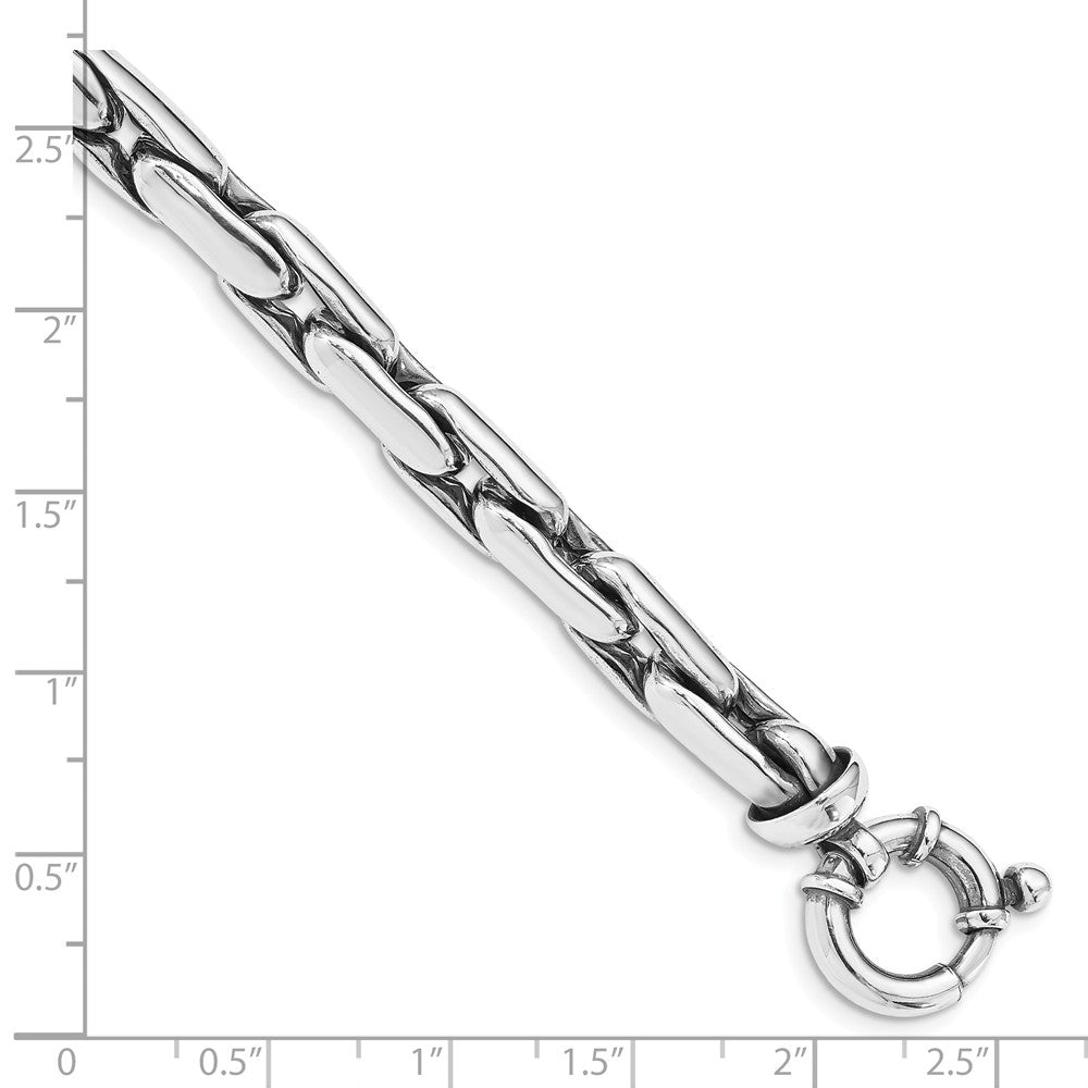 Quality Gold Sterling Silver Antiqued Polished Close Link Bracelet