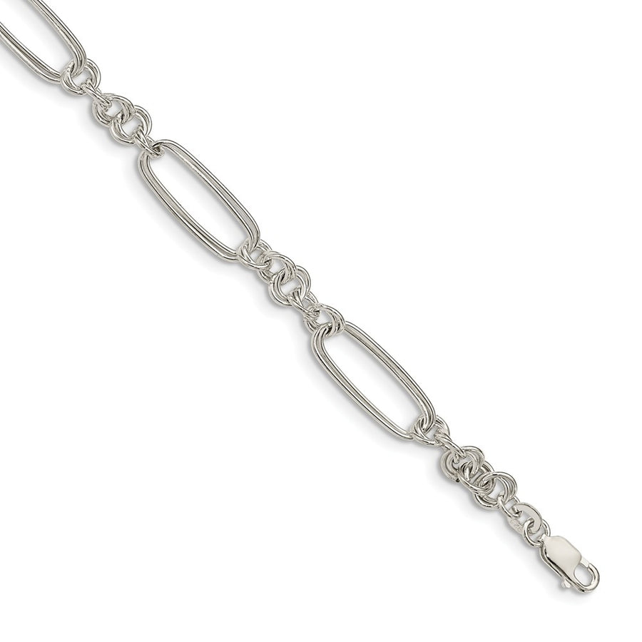 Quality Gold Sterling Silver Linked Bracelet