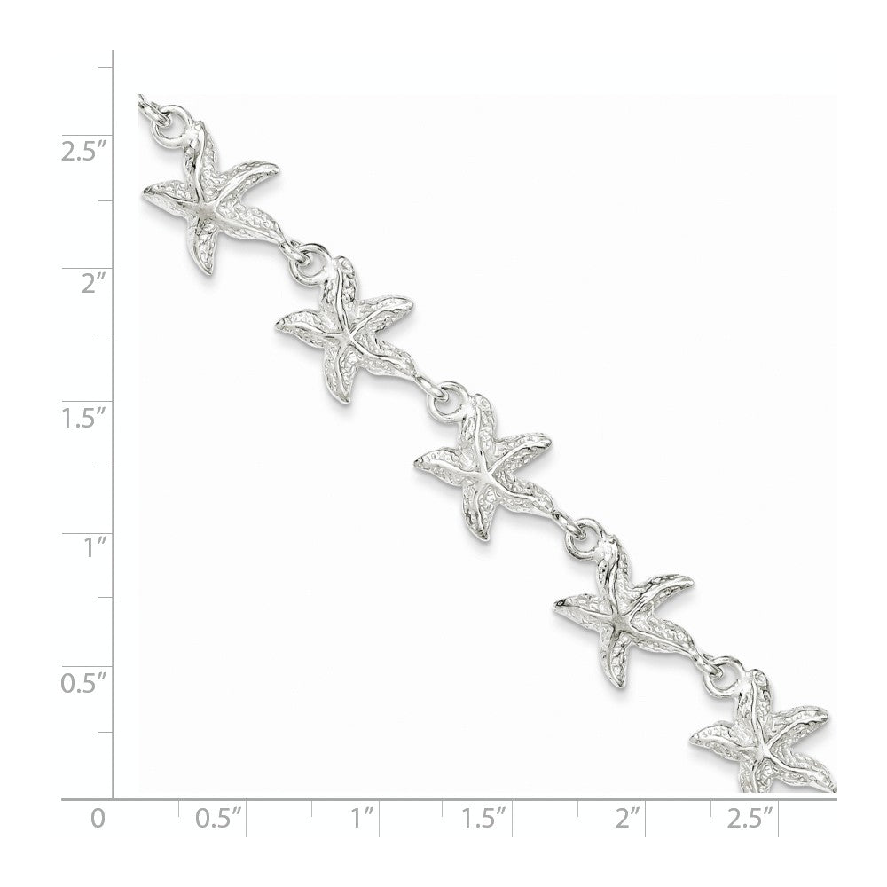 Quality Gold Sterling Silver Starfish Bracelet