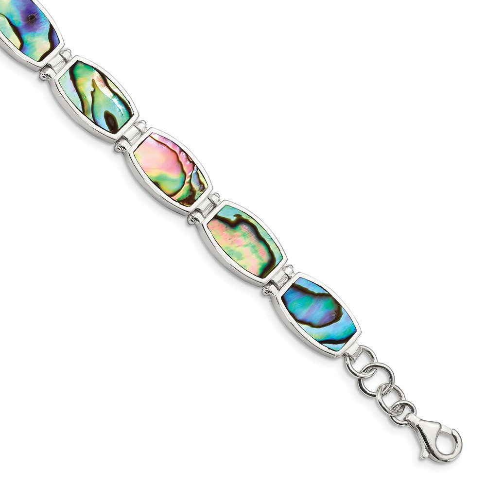 Quality Gold Sterling Silver Abalone Bracelet