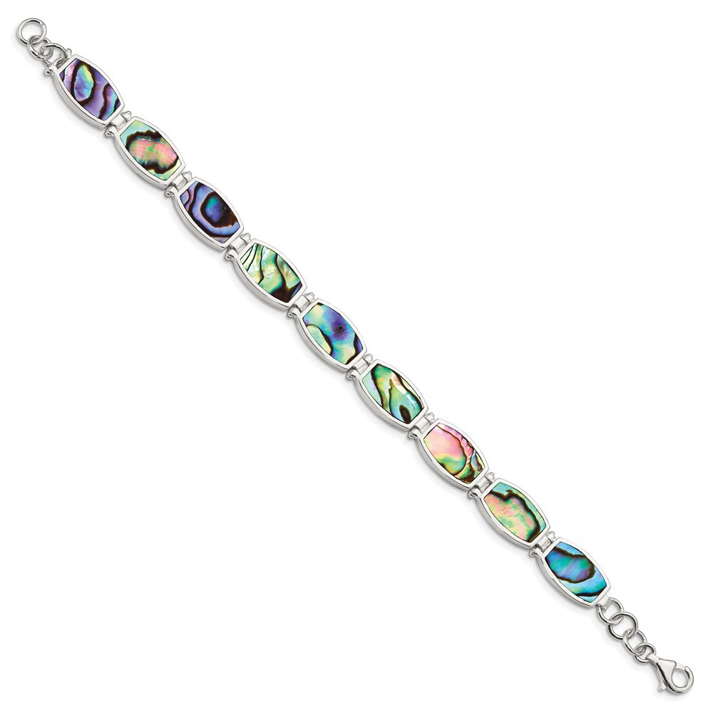 Quality Gold Sterling Silver Abalone Bracelet