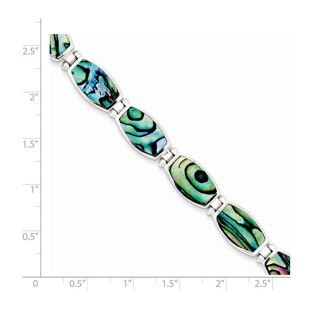 Quality Gold Sterling Silver Abalone Bracelet
