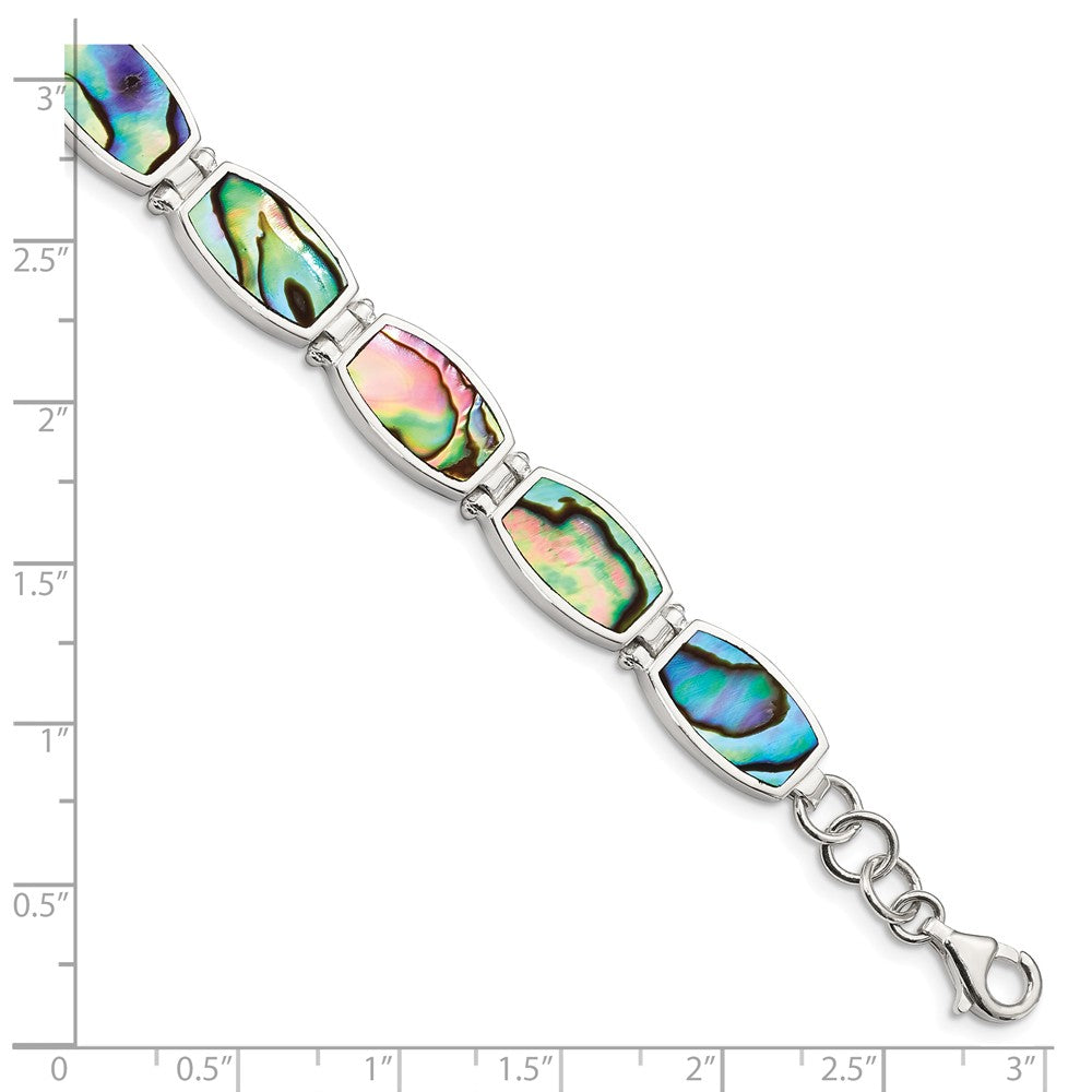 Quality Gold Sterling Silver Abalone Bracelet