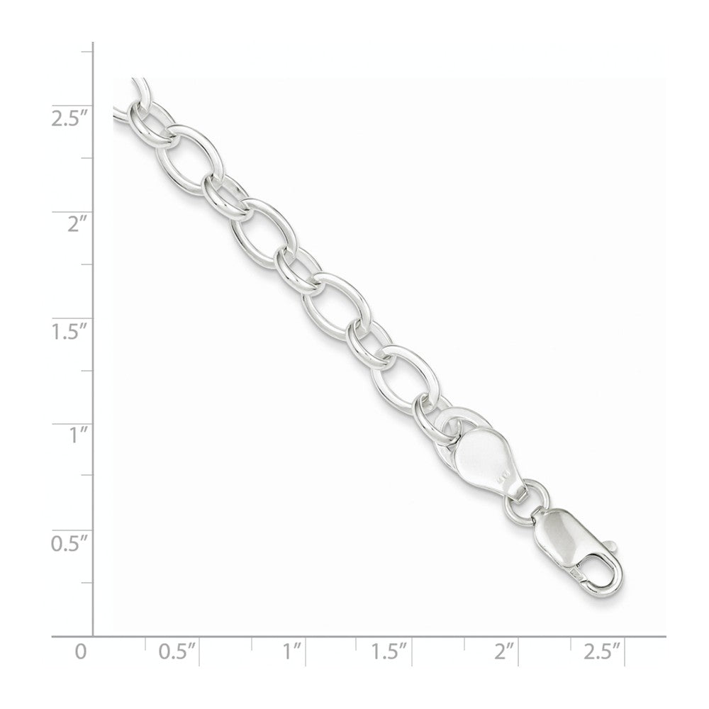 Quality Gold Sterling Silver 8.5inch Fancy Link Bracelet