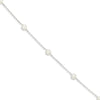 Quality Gold Sterling Silver Rh-plated FW Cultured Pearl Bracelet