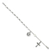 Quality Gold Sterling Silver FW Cultured Pearl Rosary Bracelet