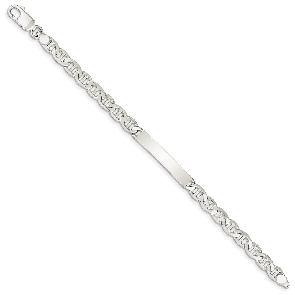 Quality Gold Sterling Silver ID Bracelet Anchor Link