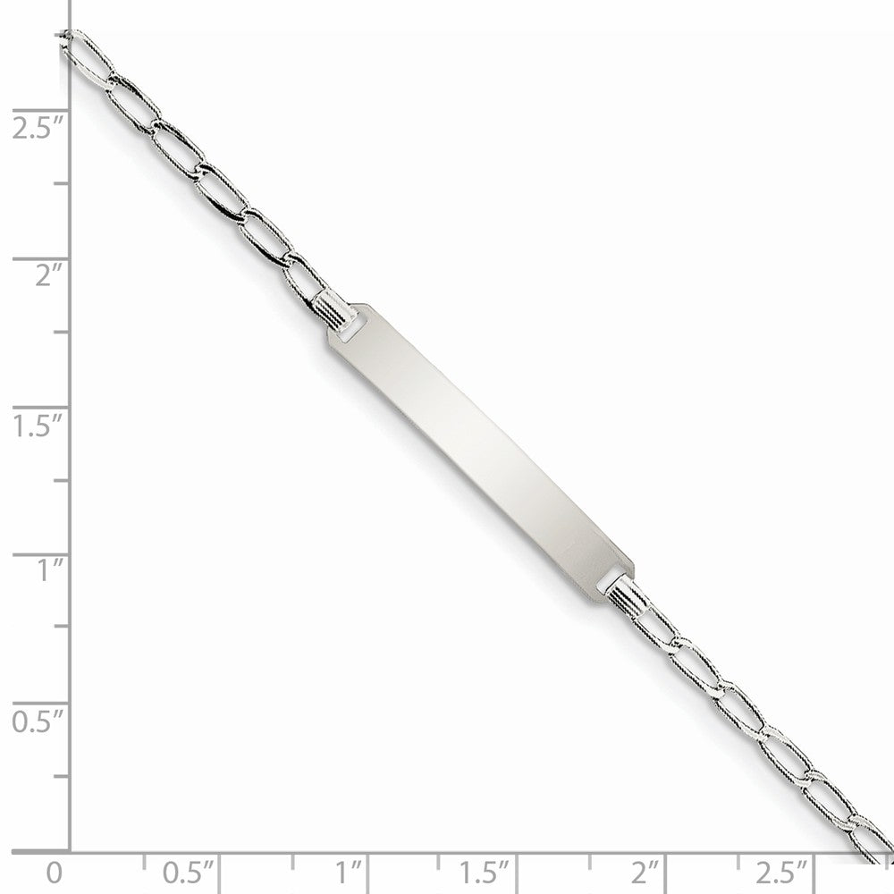 Quality Gold Sterling Silver Children's ID Link Bracelet