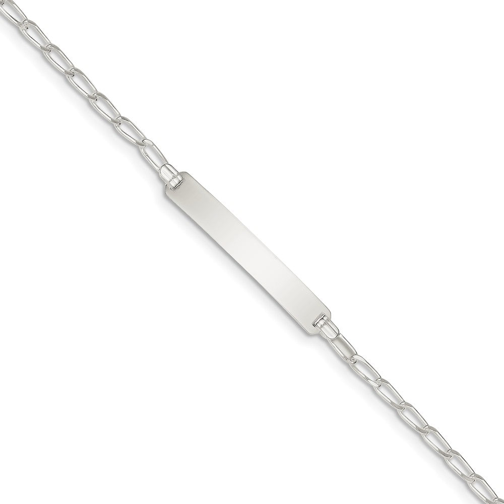 Quality Gold Sterling Silver Open Link ID Bracelet