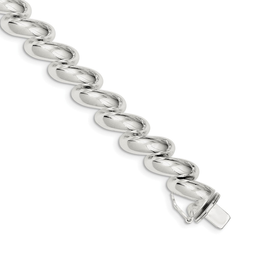 Quality Gold Sterling Silver 10.0mm San Marco Bracelet