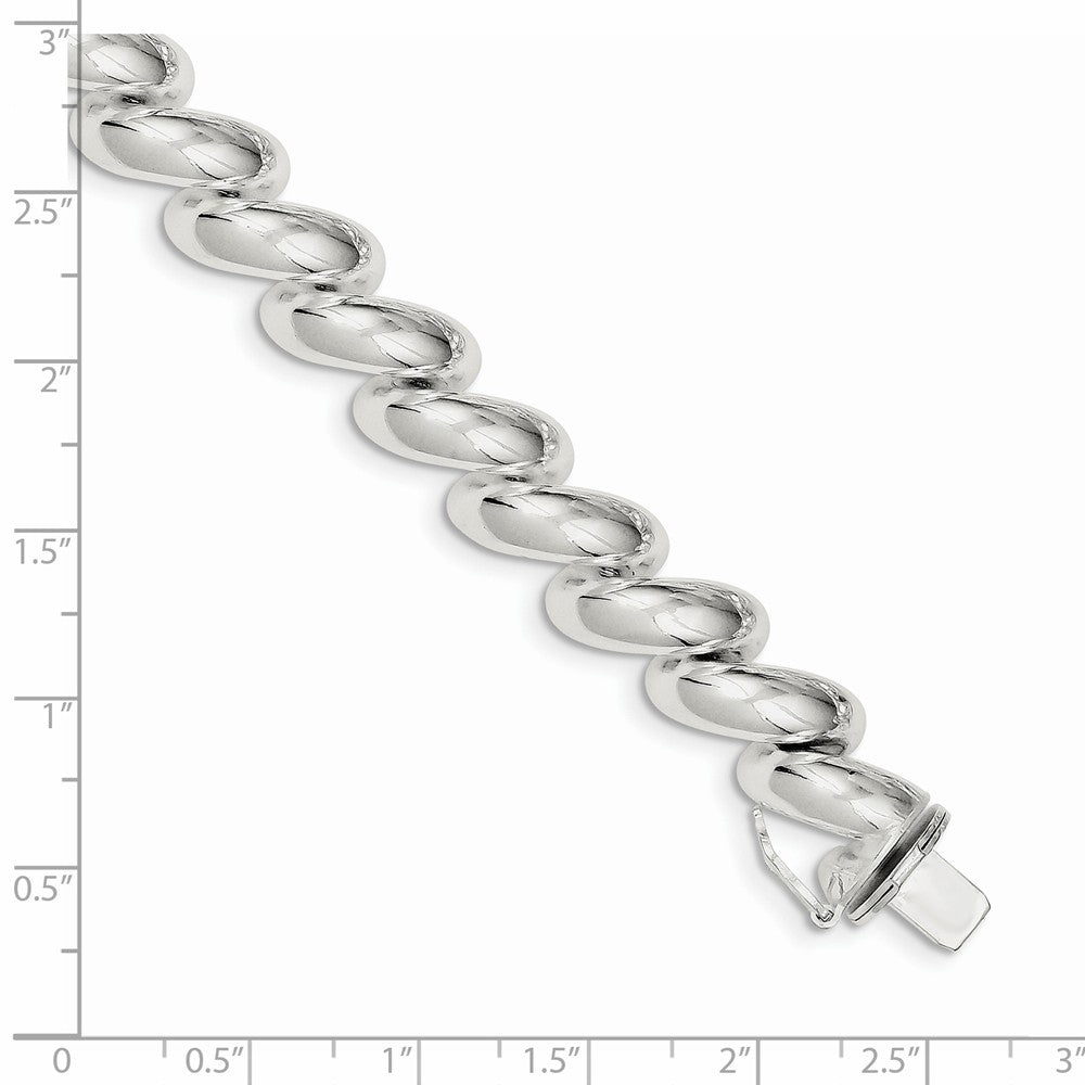 Quality Gold Sterling Silver 10.0mm San Marco Bracelet