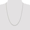 Quality Gold Sterling Silver 1.45mm Diamond-cut Round Spiga Chain