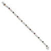 Quality Gold Sterling Silver Garnet & CZ Bracelet