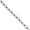 Quality Gold Sterling Silver Garnet Bracelet