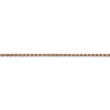 Quality Gold 14k Rose Gold 1.8mm Diamond-cut Rope Chain Anklet