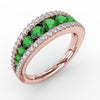 Fana Walk This Way Emerald and Diamond Ring