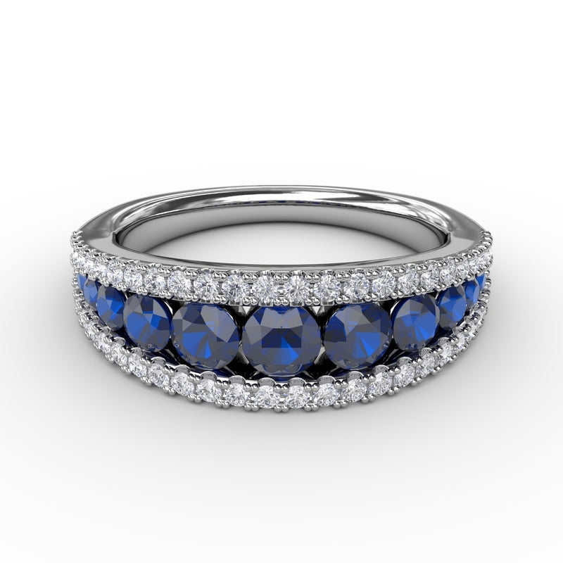 Fana Walk This Way Sapphire and Diamond Ring