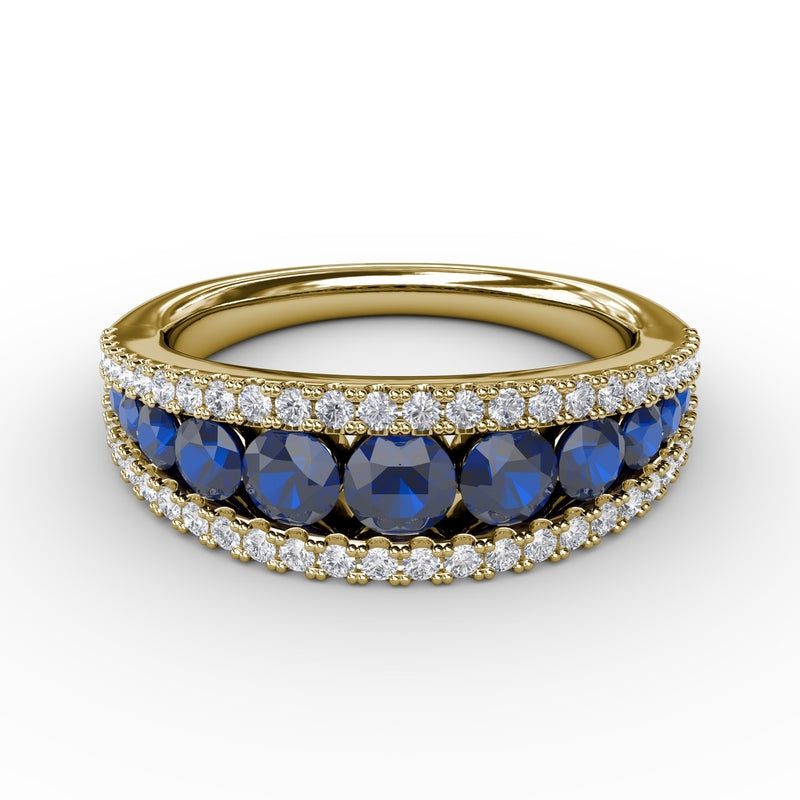 Fana Walk This Way Sapphire and Diamond Ring