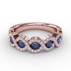 Fana Hold Me Close Sapphire and Diamond Twist Ring