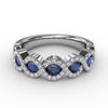 Fana Hold Me Close Sapphire and Diamond Twist Ring