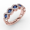 Fana Hold Me Close Sapphire and Diamond Twist Ring