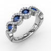 Fana Hold Me Close Sapphire and Diamond Twist Ring