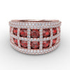 Fana Bold and Beautiful Ruby and Diamond Ring