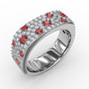 Fana Under the Stars Ruby-Speckled Diamond Ring