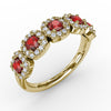 Fana Blossoming Love Ruby and Diamond Ring