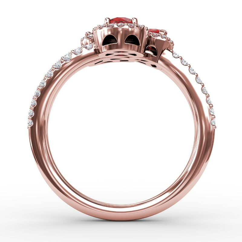 Fana Feel The Elegance Ruby and Diamond Ring