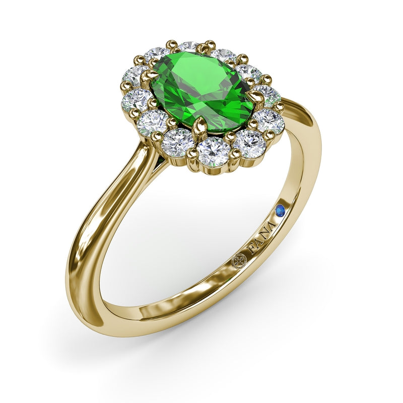 Fana Dazzling Emerald and Diamond Ring