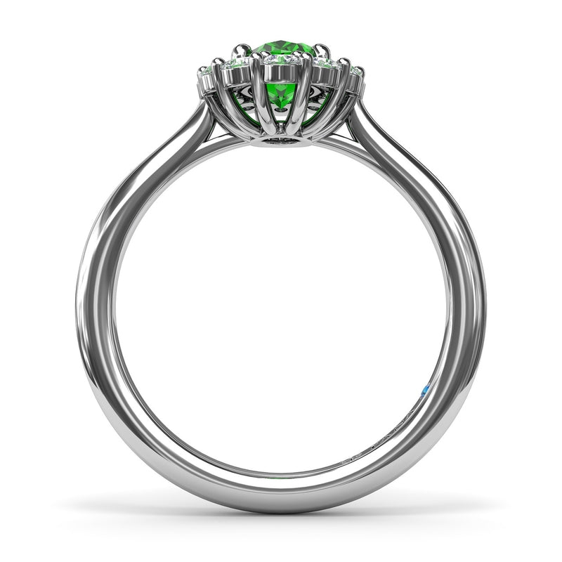 Fana Dazzling Emerald and Diamond Ring