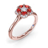 Fana Floral Ruby and Diamond Ring