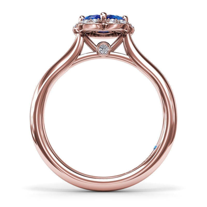 Fana Floral Sapphire and Diamond Ring