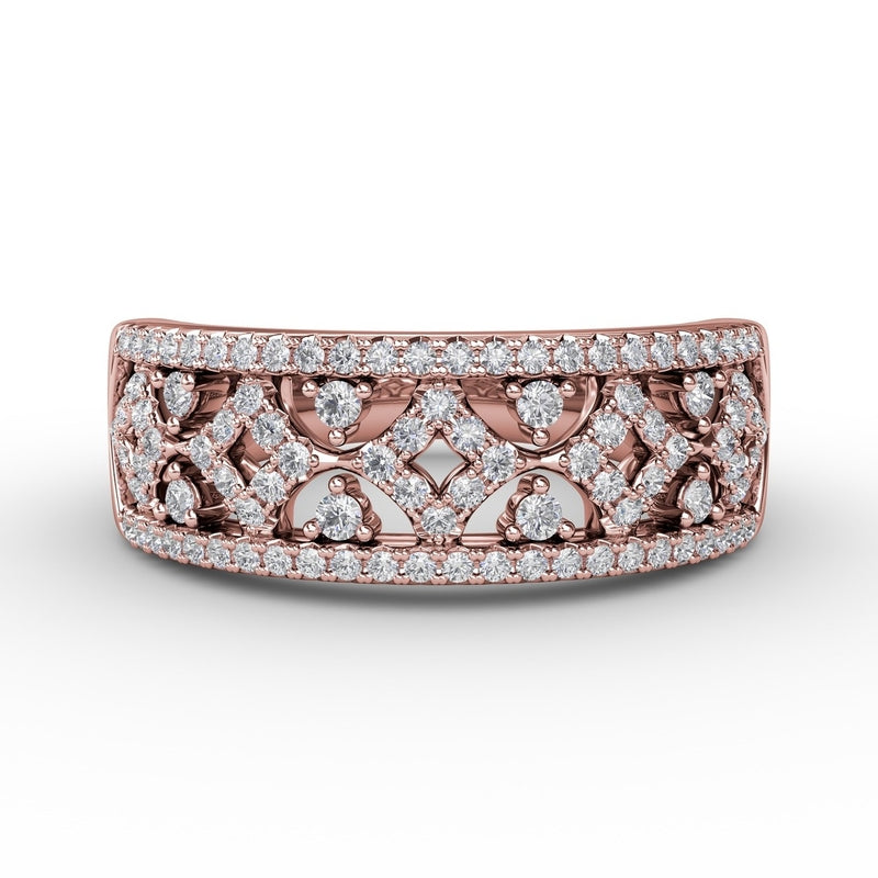 Fana Geometric Pave Diamond Band