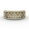 Fana Geometric Pave Diamond Band