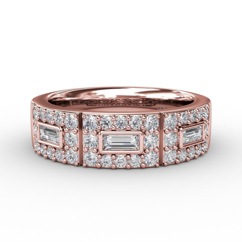 Fana Emerald Cut Diamond Band