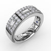 Fana Emerald Cut Diamond Band