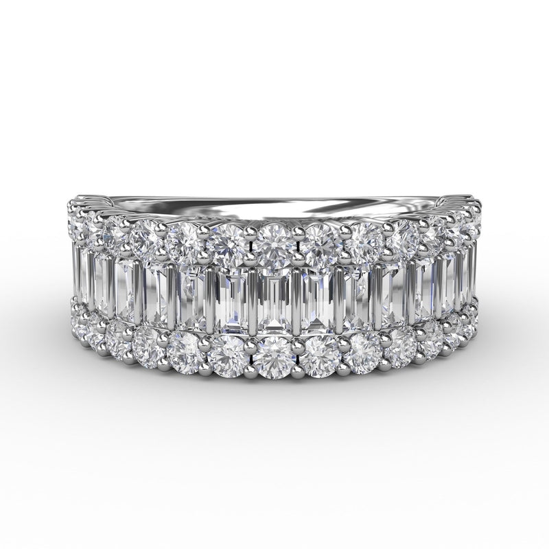 Fana Layered Baguette Diamond Band