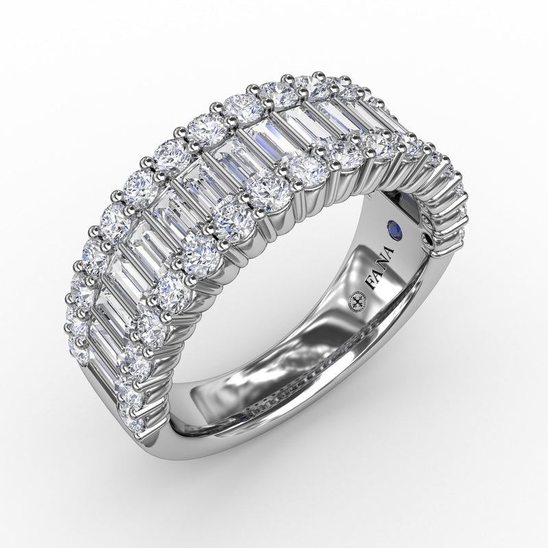 Fana Layered Baguette Diamond Band