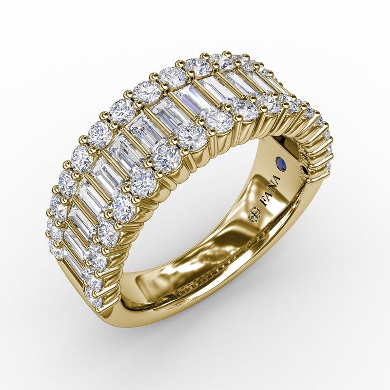 Fana Layered Baguette Diamond Band