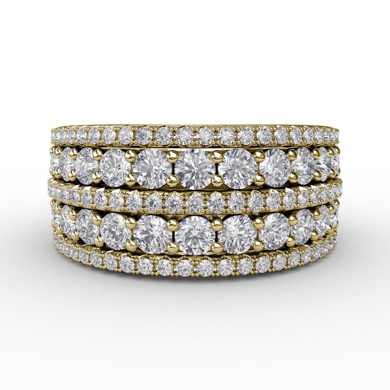 Fana Five-Row Diamond Band