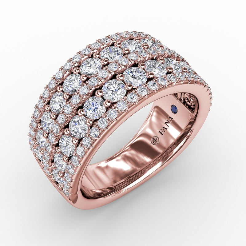 Fana Five-Row Diamond Band