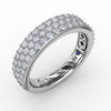 Fana Triple Row Pave Diamond Band