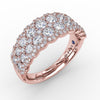 Fana Multi-Layered Round Diamond Band